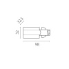 Питание боковое к треку 5040xx-(F)/(R) Lightstar Quattro 504117-FRPS
