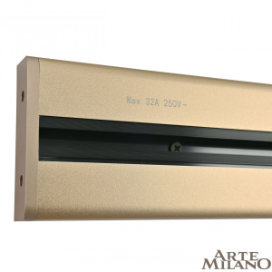 Накладной шинопровод с выключателем Arte Milano Am-track-sockets 385205TOB/50 Gold