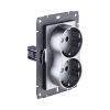 Розетка штепсельная SCHUKO двойная 16A/250 В, серый Kollinger REA-032GY для Aspekt, Eleganz, Reflex