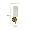 Бра Delight Collection MT8865-1W brass