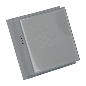 Терморегулятор Wi-Fi (механизм) Stekker Эмили RSW00-5119-10 платиново-серый soft touch 50378