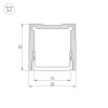 Профиль Arlight SL-SLIM20-H20-3000 ANOD 036038