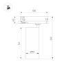 Трековый трехфазный светильник Arlight LGD-GERA-4TR-R90-30W Warm SP2900-Meat (BK, 36 deg, 230V) (IP20 Металл) 060067
