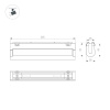 Трековый магнитный светильник Arlight MAG-VIBE-FLAT-TURN-L305-12W Warm3000 (BK, 110 deg, 48V) 044443
