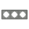 Рамка на 3 поста стеклянная Arlight FRM-OMALI-SFGS-3-GR 049714