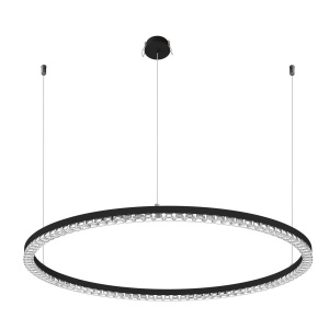 Подвесная люстра Arlight SP-DIAMOND-R650-36W Warm3000 (BK, 45 deg, 230V, TRIAC) 054473