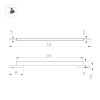Трековый магнитный светильник Arlight MAG-MICROCOSM-FLAT-L300-8W Warm3000 (BK, 100 deg, 24V) 043271