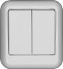 Выключатель 2-клавишный Schneider Electric Прима A56-029-BI