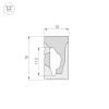 Силиконовый профиль Arlight WPH-FLEX-1018-SIDE-S10-50m WHITE 040828