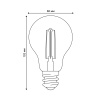 Лампа светодиодная филаментная (UL-00002355) Uniel E27 6W 2250K прозрачная LED-A60-6W/GOLDEN/E27 GLV21GO