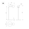 Настольная лампа Arlight SP-OTTORI-TAB-6W Warm3000 (WH, 30 deg, 230V) 051021