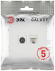 Розетка Эра Galaxy 15-3110-08 комбинированная RJ45+TV IP20 белый матовый Б0070790