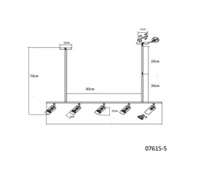 Люстра на штанге Kink Light Кайко 07615-5,19