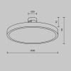 Трековый магнитный светильник Maytoni Technical Plato Flarity TR153-1-10W3K-PT