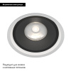 Встраиваемый светодиодный светильник Elektrostandard Slide 25083/LED 6W 4200K белый/чёрный 4690389194030 a062942