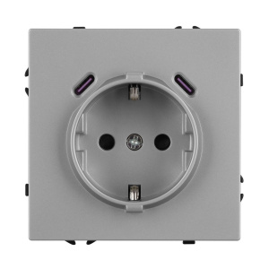 Механизм розетки с USB зарядкой Arlight SCT-NOBE-MUCC-SFPL-IS (230V, 16A) 061817