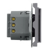 Выключатель карточный Stekker Эмили RSW40-5114-10 платиново-серый, soft touch 50699