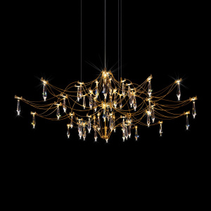 Подвесная люстра Loft IT Mira 10587/1000 Gold Asfour