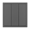 Выключатель 3 кл софт-тач серый базальт Arlight SWT-MK03-SFPL-GR (250V, 10A) 061799(1)
