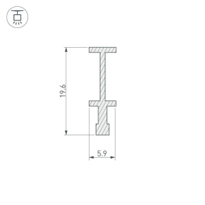 Держатель Arlight FOLED-RAIL-2000 025232