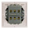 Переключатель 2-клавишный (механизм) Stekker Мия 250В 10А RSW10-3107-08 пудровый жемчуг 50478