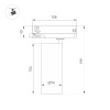 Трековый трехфазный светильник Arlight LGD-GERA-4TR-R74-20W Day4000 (WH, 15 deg, 230V) 055152