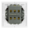 Переключатель 2-клавишный (механизм) Stekker Мия 250В 10А RSW10-3107-01 белая магнолия 50434