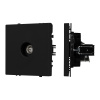 Механизм телевизионной розетки Arlight SCT-NOBE-MTV1-SFPL-BK (Черный оникс) 054293