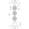 Подсвечник Garda Decor 22-86642L