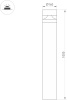 Ландшафтный светильник Arlight LGD-GUIDE-BOLL-H1000-20W Warm3500-MIX (GR, 280 deg, 230V) 047690