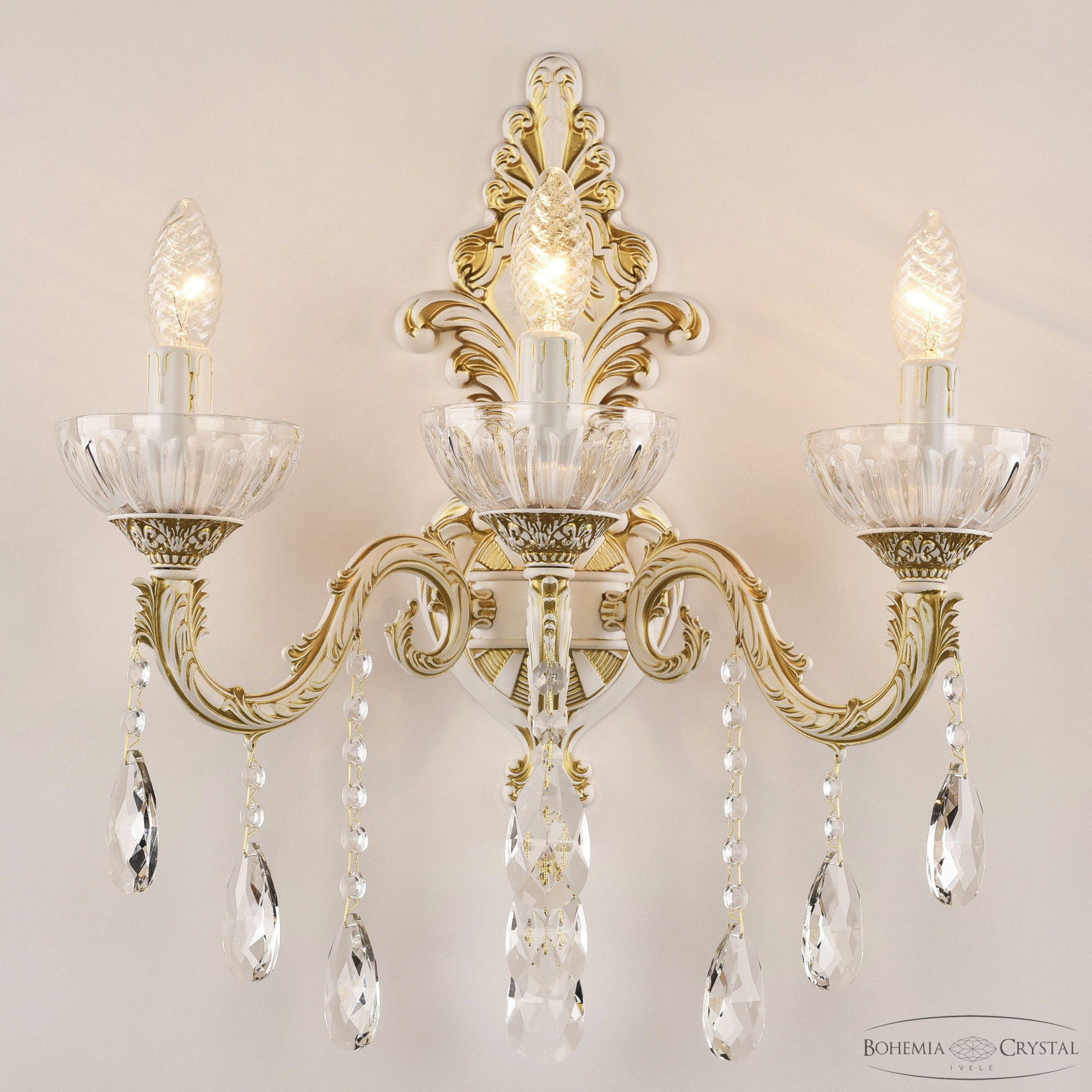 Бра Bohemia Ivele Crystal AL7901B15/3/175 B WMG P Clear/M-1H