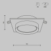 Встраиваемый светильник Maytoni Technical Hoop DL086-GX53-SQ-BG