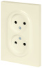 Розетка Эра Arktik 16-2107-02 без заземления двойная 2X2P 16А-250В слоновая кость Б0071682