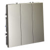 Выключатель трехклавишный Voltum S70 VLS030104 (шелк)