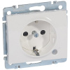 Розетка 2К+З Legrand Galea Life 16A 250V с/з со шторками подсветкой белая 771048