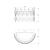 Настенный светильник Bogates Marvel 437/1 Strotskis a068001