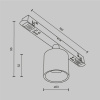 Трековый магнитный светильник Maytoni Alfa S TR132-2-7W3K-W