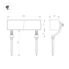 Ландшафтный светильник Arlight KT-BASOMI-12W Warm2700 (Серый, 60x100 deg, 24V) (IP65 Металл) 063905