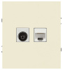 Розетка Эра Arktik 16-3110-02 комбинированная RJ45+TV слоновая кость Б0070495