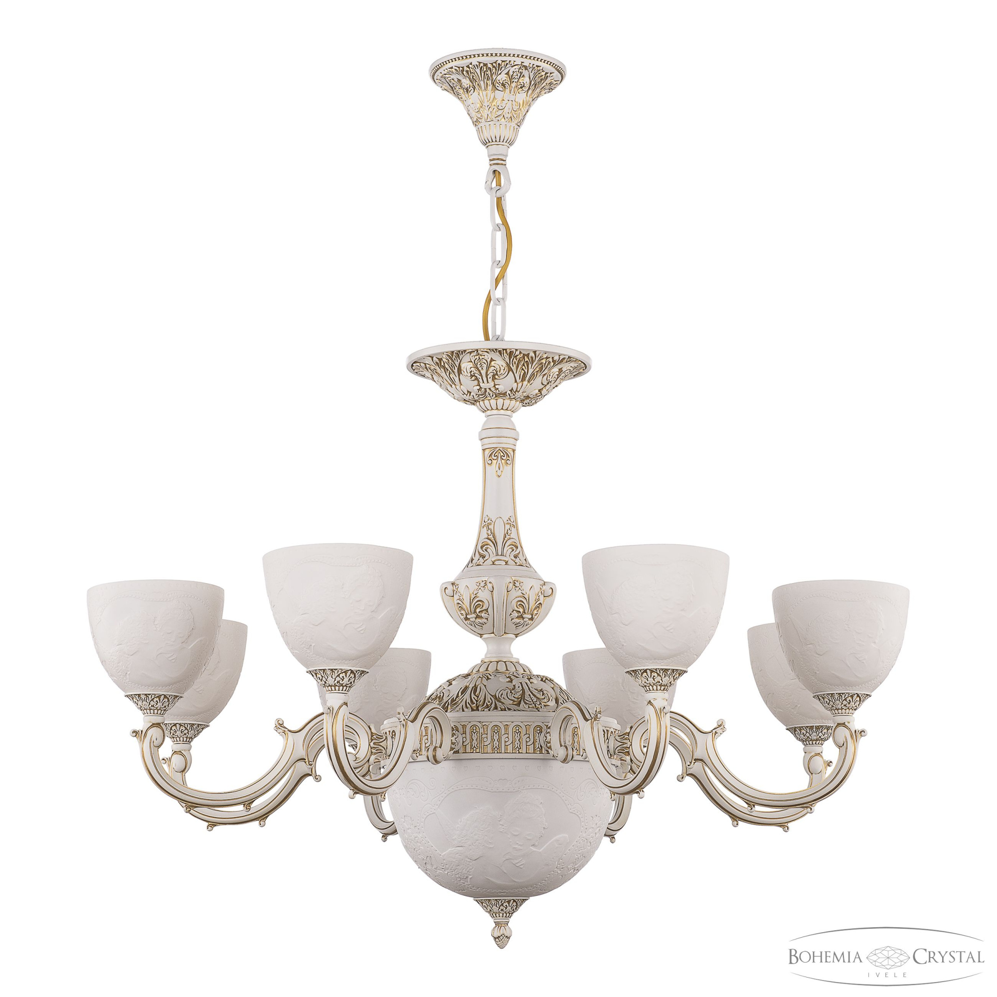 Подвесная люстра Bohemia Ivele Crystal AL78101P/8/250 WMG P1 U Angel