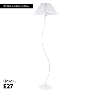 Торшер Arte Lamp Agatha A5069PN-1WH