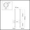Настенный светильник Odeon Light Hightech Fillini 4335/18WLP