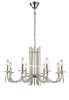 Подвесная люстра Crystal Lux AURELIO SP8 GOLD+CHROME/TRANSPARENT
