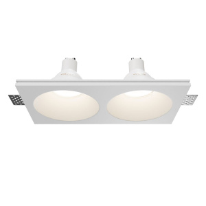 Встраиваемый светильник Maytoni Technical Gyps Modern DL129-GU10-02-W