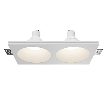 Встраиваемый светильник Maytoni Technical Gyps Modern DL129-GU10-02-W
