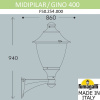 Уличный настенный светильник Fumagalli F50.254.000.AXE27