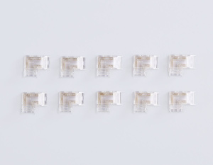 Соединитель угловой Ambrella Light Illumination COB RGB 12/24V для лент 10mm (4 конт.) (10шт. в комплекте) GS6891