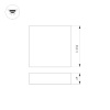 Потолочный светильник Arlight IM-QUADRO-EMERGENCY-3H-S350x350-33W Day4000 (WH, 120 deg, 230V) 041009