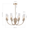 Люстра на штанге ST Luce Элегра SL1402.203.08