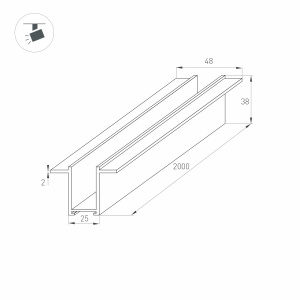 Шинопровод Arlight Mag-2538 033244